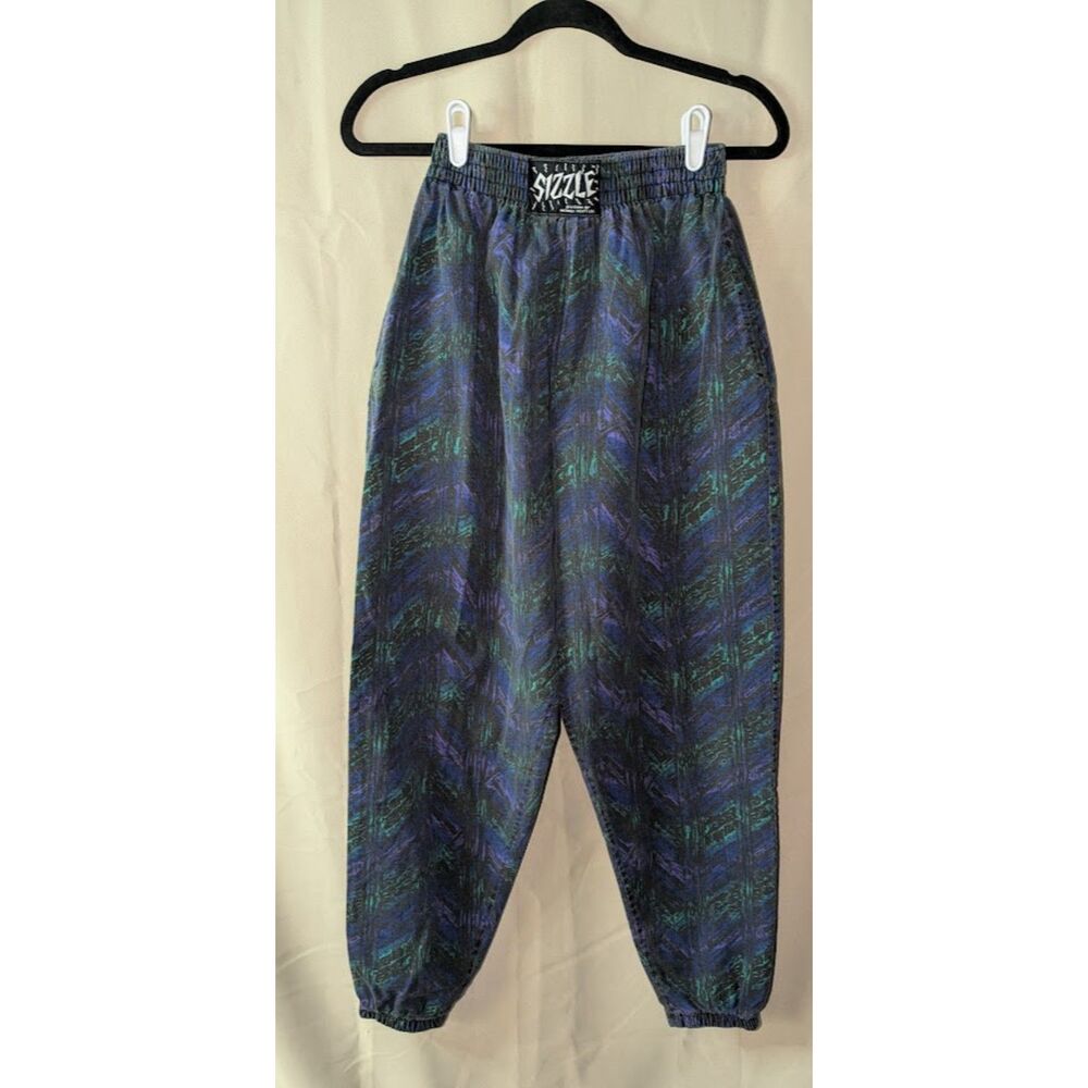 Vintage 80s Michael Scott Sizzle Baggy Hammer Pants Muscle Gym Mens S Abstract